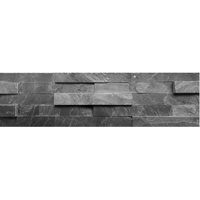 3D панели из черного сланца Классик