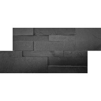 3D панели из черного сланца Модерн
